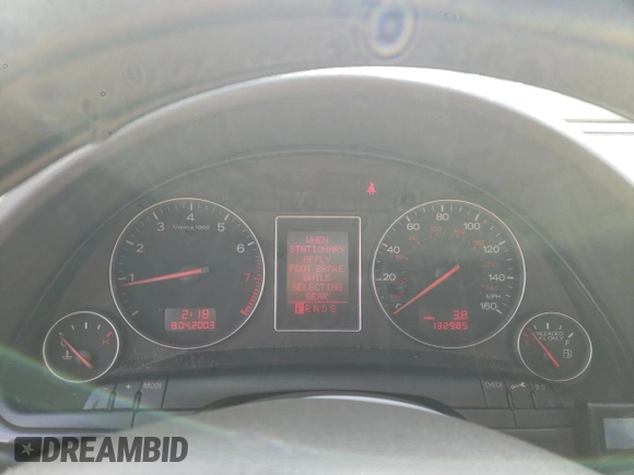 2005 Audi A4 1.8T SE with VIN WAULC68E95A106470, listed as a Copart auction lot 45320325 with 132,985 mi miles and Salvage Title. Bid and sale history available at carsss.com. Image 9.