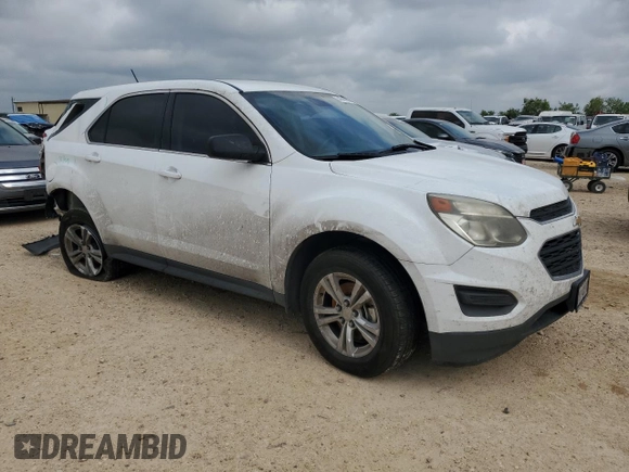 2017 Chevrolet Equinox LS with VIN 2GNALBEK2H1534688, listed as a Copart auction lot 54545965 with 111,503 mi miles and Salvage Title. Bid and sale history available at DreamBid. Image 4.