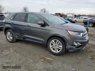 2017 Ford Edge SEL with VIN 2FMPK4J98HBC35264, listed as a Copart auction lot 45800055 with 46,378 mi miles and Salvage Title. Bid and sale history available at carsss.com. Image 4.