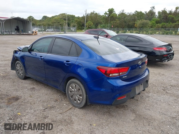 2020 Kia Rio LX with VIN 3KPA24AD0LE284555, listed as a IAAI auction lot 40515826 with 113,296 mi miles and . Bid and sale history available at DreamBid. Image 3.