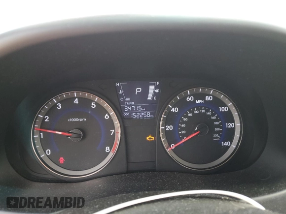 2014 Hyundai Accent SE with VIN KMHCU5AE8EU175200, listed as a Copart auction lot 54974145 with 152,258 mi miles and Clean Title. Bid and sale history available at carsss.com. Image 9.