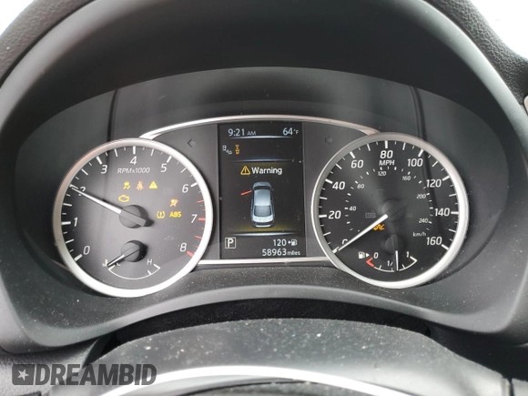2018 Nissan Sentra S with VIN 3N1AB7AP8JY256044, listed as a Copart auction lot 55600075 with 58,963 mi miles and Salvage Title. Bid and sale history available at DreamBid. Image 9.