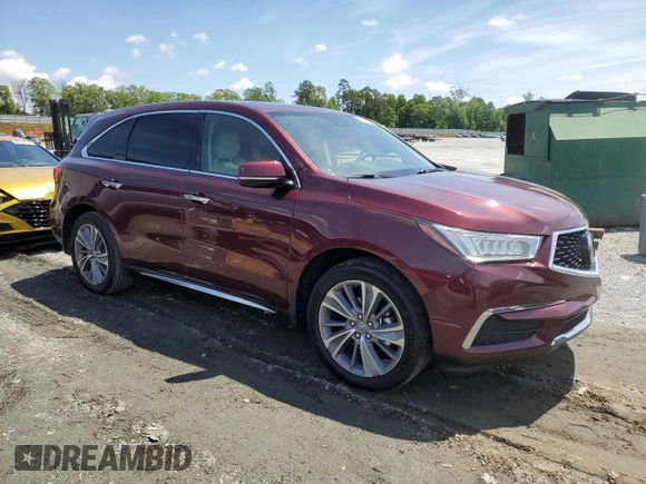 2018 Acura MDX Technology with VIN 5J8YD4H79JL013024, listed as a Copart auction lot 56450505 with 89,375 mi miles and Salvage title. Bid and sale history available at DreamBid. Image 4.