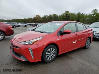 2019 Toyota Prius LE with VIN JTDL9RFU3K3007835, listed as a Copart auction lot 35957113 with 58,371 mi miles. Bid and sale history available at carsss.com. Image 1.