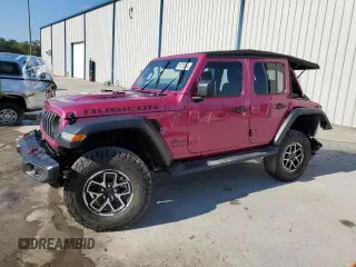2024 Jeep Wrangler Rubicon with VIN 1C4PJXFG2RW354881, listed as a Copart auction lot 85728564 with 5,777 mi miles and Non Repairable. Bid and sale history available at DreamBid. Image 1.