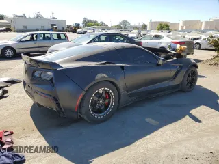 2016 Chevrolet Corvette Z06 1LZ with VIN 1G1YP2D69G5613541, listed as a Copart auction lot 74368994 with 44,034 mi miles and Salvage Title. Bid and sale history available at carsss.com. Image 3.