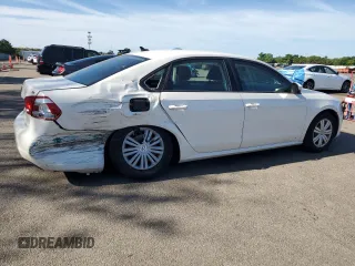 2015 Volkswagen Passat S with VIN 1VWAT7A30FC074164, listed as a Copart auction lot 65852795 with 84,384 mi miles and Salvage title. Bid and sale history available at DreamBid. Image 3.