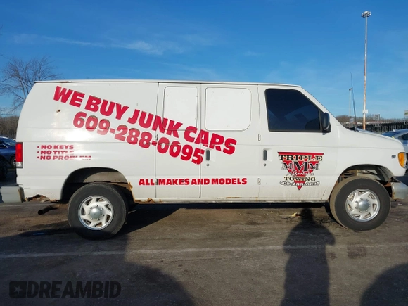 2000 Ford Econoline Cargo Commercial with VIN 1FTNE24L7YHB21192, listed as a IAAI auction lot 41470470 with 132,688 mi miles and . Bid and sale history available at carsss.com. Image 13.