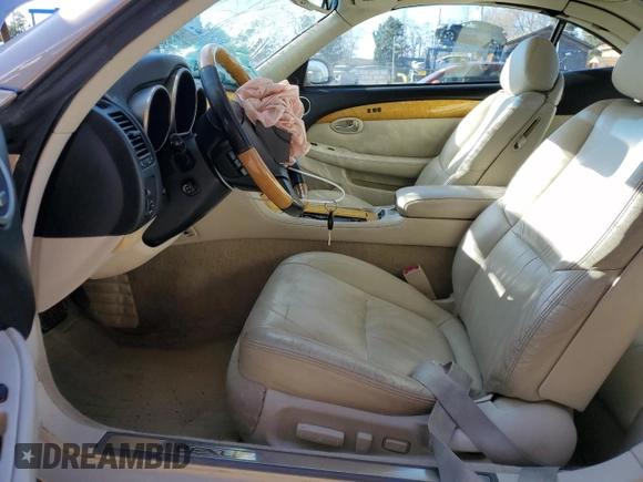 2002 Lexus SC 430 z VIN JTHFN48Y520005046, wystawiony jako Copart lot #49508605 z przebiegiem 126 933 mil mil oraz Szkody całkowita. Historia ofert i sprzedaży dostępna na DreamBid. Obrazek 7.