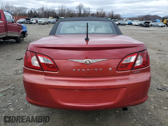 2008 Chrysler Sebring Touring with VIN 1C3LC55R08N629740, listed as a Copart auction lot 48107085 with Not provided miles and Non repairable. Bid and sale history available at DreamBid. Image 6.