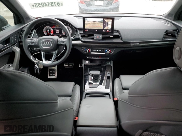 2021 Audi SQ5 with VIN WA134BFYXM2068952, listed as a Copart auction lot 51544055 with 42,690 mi miles and Salvage Title. Bid and sale history available at DreamBid. Image 8.