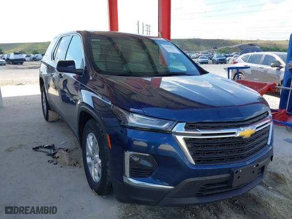 2023 Chevrolet Traverse LS with VIN 1GNERFKWXPJ131562, listed as a IAAI auction lot 41696940 with 25,791 mi miles. Bid and sale history available at carsss.com. Image 1.