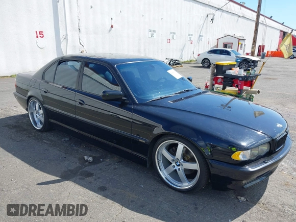2001 BMW 7 Series 740i with VIN WBAGG83481DN86607, listed as a IAAI auction lot 42686666 with 115,753 mi miles and . Bid and sale history available at DreamBid. Image 1.