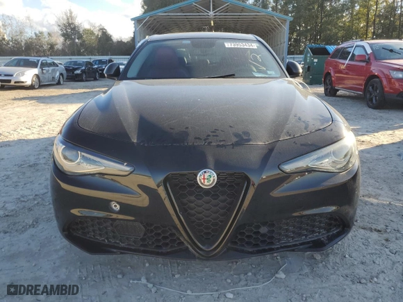 2019 Alfa Romeo Giulia with VIN ZARFAMAN4K7622772, listed as a Copart auction lot 44656915 with 0 mi miles and Salvage Title. Bid and sale history available at carsss.com. Image 5.