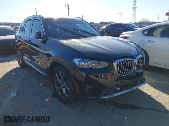 2024 BMW X3 sDrive30i with VIN WBX47DP08RN262166, listed as a IAAI auction lot 41195948 with Not Provided miles and . Bid and sale history available at DreamBid. Image 1.