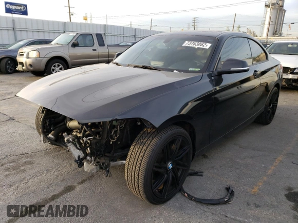 2016 BMW 2 Series 228i with VIN WBA1F9C59GV742020, listed as a Copart auction lot 73763062 with 61,649 mi miles and . Bid and sale history available at carsss.com. Image 1.