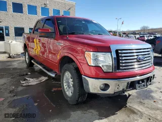 2012 Ford F-150 XL with VIN 1FTFW1EF6CFA42055, listed as a Copart auction lot 47105395 with 196,962 mi miles and Salvage Title. Bid and sale history available at carsss.com. Image 4.