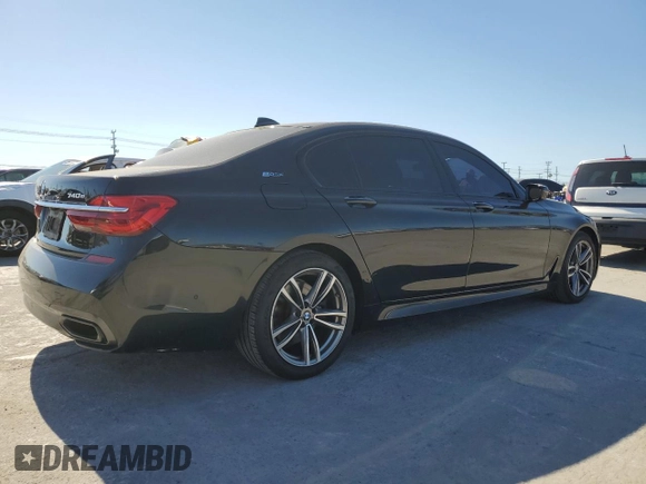 2018 BMW 7 Series 740e xDrive iPerformance with VIN WBA7J2C50JG938505, listed as a Copart auction lot 50485725 with 94,535 mi miles and Salvage Title. Bid and sale history available at carsss.com. Image 3.
