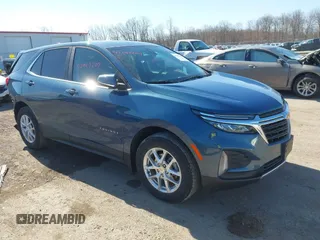 2024 Chevrolet Equinox LT with VIN 3GNAXUEGXRL329504, listed as a IAAI auction lot 42043209 with 7,000 mi miles and . Bid and sale history available at DreamBid. Image 1.