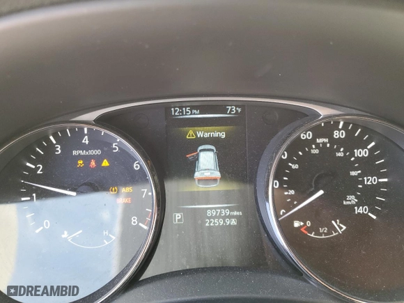 2015 Nissan Rogue S with VIN KNMAT2MV9FP569829, listed as a Copart auction lot 49356995 with 89,739 mi miles and Salvage Title. Bid and sale history available at carsss.com. Image 9.