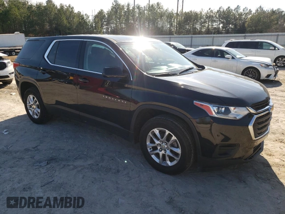 2019 Chevrolet Traverse LS with VIN 1GNERFKW5KJ317552, listed as a Copart auction lot 46930225 with 134,081 mi miles and Salvage Title. Bid and sale history available at carsss.com. Image 4.