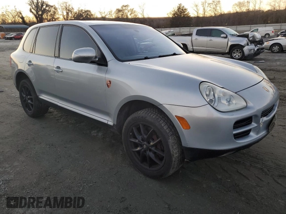 2004 Porsche Cayenne S with VIN WP1AB29P54LA69022, listed as a Copart auction lot 84456184 with 215,112 mi miles and Salvage Title. Bid and sale history available at carsss.com. Image 4.