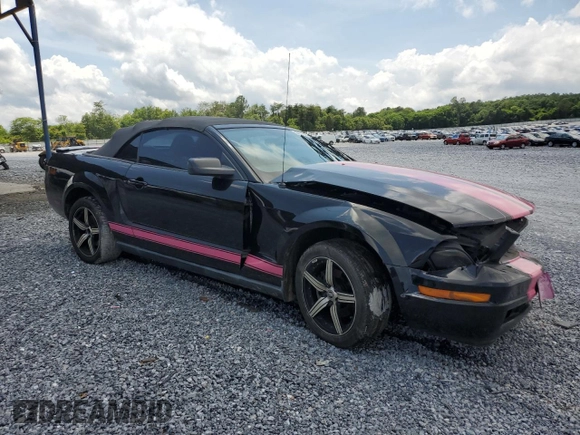 2007 Ford Mustang Deluxe with VIN 1ZVFT84N875303169, listed as a Copart auction lot 58171305 with 205,112 mi miles and Salvage title. Bid and sale history available at DreamBid. Image 4.
