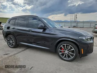2023 BMW X3 M40i with VIN 5UX83DP0XP9P69052, listed as a Copart auction lot 54243525 with 22,940 mi miles and Salvage Title. Bid and sale history available at DreamBid. Image 4.