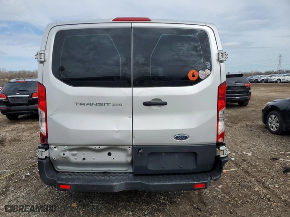 2016 Ford Transit Cargo Van with VIN 1FTYR1ZM1GKB14236, listed as a Copart auction lot 50317915 with 72,552 mi miles and Salvage Title. Bid and sale history available at carsss.com. Image 6.