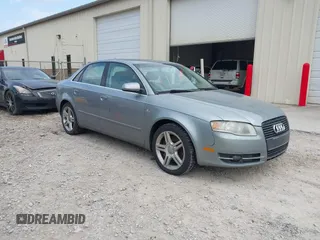 2007 Audi A4 2.0T with VIN WAUAF78E17A085895, listed as a IAAI auction lot 41522462 with 191,074 mi miles. Bid and sale history available at carsss.com. Image 1.