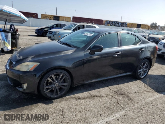 2008 Lexus IS 250 with VIN JTHBK262182063274, listed as a Copart auction lot 63342325 with 156,037 mi miles and Salvage title. Bid and sale history available at DreamBid. Image 1.