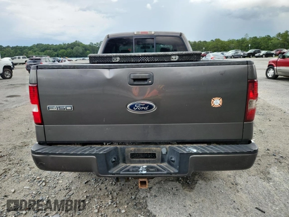 2005 Ford F-150 STX with VIN 1FTRX12W55FB32573, listed as a Copart auction lot 59602715 with 238,701 mi miles and Salvage title. Bid and sale history available at DreamBid. Image 6.