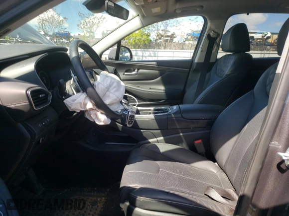 2022 Hyundai Santa Fe Hybrid Limited with VIN KM8S5DA1XNU033737, listed as a Copart auction lot 53679824 with 35,139 mi miles and Salvage Title. Bid and sale history available at carsss.com. Image 7.