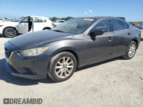 2014 Mazda 6 i Sport with VIN JM1GJ1U63E1125737, listed as a Copart auction lot 48692865 with 106,518 mi miles and Salvage Title. Bid and sale history available at DreamBid. Image 1.