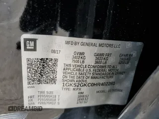 2017 GMC Yukon XL SLT z VIN 1GKS2GKC0HR402261, wystawiony jako Copart lot #53301325 z przebiegiem 120 354 mil mil oraz Szkoda całkowita • Salvage title. Historia ofert i sprzedaży dostępna na DreamBid. Obrazek 13.