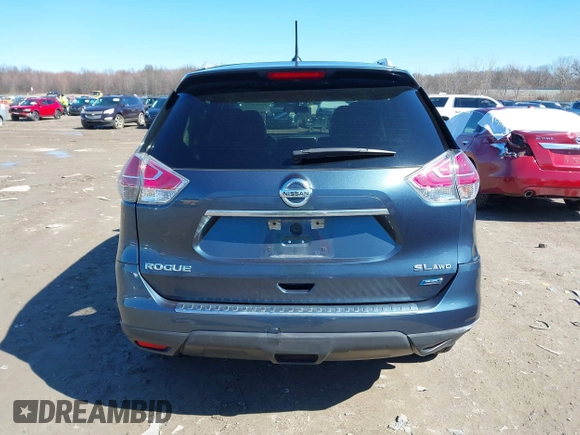 2014 Nissan Rogue S with VIN 5N1AT2MV1EC820635, listed as a IAAI auction lot 41814010 with 168,926 mi miles. Bid and sale history available at carsss.com. Image 17.