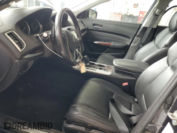 2015 Acura TLX with VIN 19UUB1F37FA010497, listed as a Copart auction lot 62029345 with 182,675 mi miles and Salvage title. Bid and sale history available at DreamBid. Image 7.