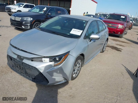 2021 Toyota Corolla LE with VIN 5YFEPMAE0MP206742, listed as a IAAI auction lot 41417887 with 112,426 mi miles. Bid and sale history available at carsss.com. Image 2.