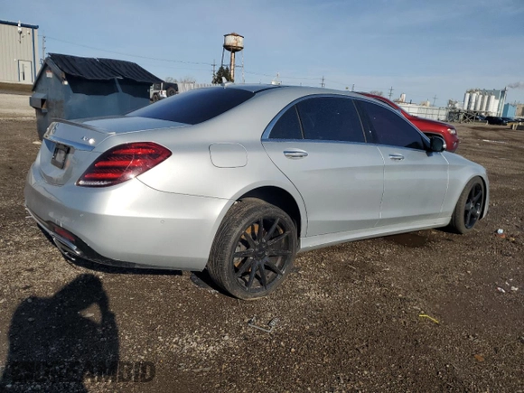 2019 Mercedes-Benz S 560 with VIN WDDUG8GBXKA465035, listed as a Copart auction lot 50627915 with Not Provided miles and Salvage Title. Bid and sale history available at DreamBid. Image 3.