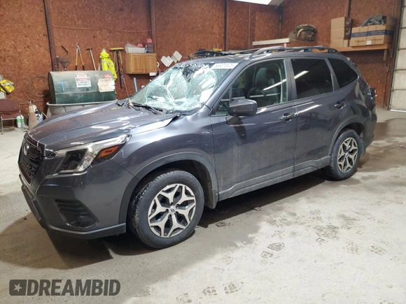 2023 Subaru Forester Premium with VIN JF2SKADC8PH452594, listed as a Copart auction lot 56901525 with 34,424 mi miles and Salvage title. Bid and sale history available at DreamBid. Image 1.