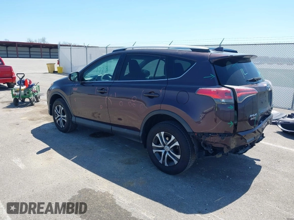 2016 Toyota RAV4 LE with VIN 2T3ZFREV4GW284902, listed as a IAAI auction lot 42054633 with 117,463 mi miles and . Bid and sale history available at carsss.com. Image 3.