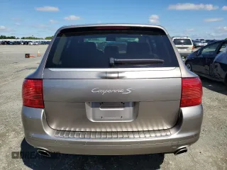 2006 Porsche Cayenne S with VIN WP1AB29P36LA60905, listed as a Copart auction lot 51697315 with 27,906 mi miles and Salvage Title. Bid and sale history available at carsss.com. Image 6.