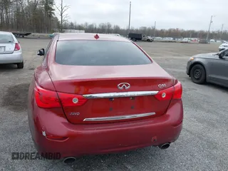 2014 Infiniti Q50 Premium with VIN JN1BV7AR7EM699016, listed as a IAAI auction lot 41858326 with 222,127 mi miles. Bid and sale history available at carsss.com. Image 15.