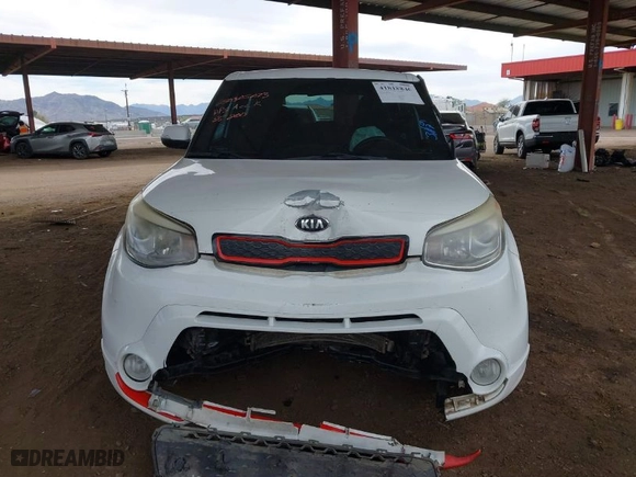 2014 Kia Soul + with VIN KNDJP3A50E7029735, listed as a IAAI auction lot 41818846 with 208,899 mi miles. Bid and sale history available at carsss.com. Image 12.