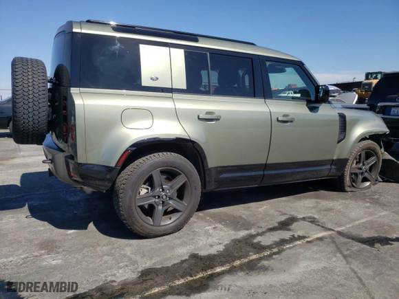 2022 Land Rover Defender X-Dynamic SE with VIN SALE27RU5N2073836, listed as a Copart auction lot 67968084 with 33,423 mi miles and Salvage Title. Bid and sale history available at carsss.com. Image 3.