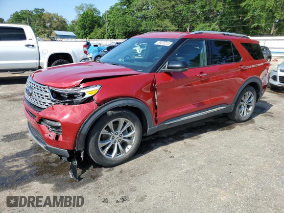 2020 Ford Explorer Limited z VIN 1FMSK8FH3LGC04006, wystawiony jako Copart lot #55095325 z przebiegiem 55 524 mil mil oraz Szkoda całkowita • Salvage title. Historia ofert i sprzedaży dostępna na DreamBid. Obrazek 1.