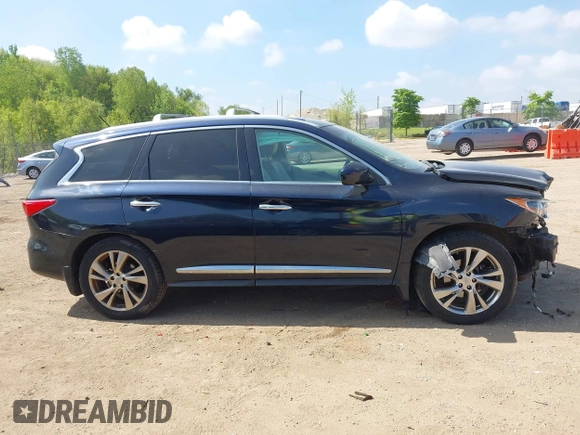 2015 Infiniti QX60 with VIN 5N1AL0MM8FC520975, listed as a IAAI auction lot 42261719 with 125,732 mi miles and . Bid and sale history available at DreamBid. Image 14.