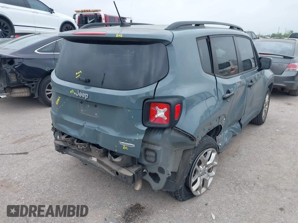 2017 Jeep Renegade Latitude with VIN ZACCJABB7HPG62825, listed as a IAAI auction lot 41919378 with 105,184 mi miles and . Bid and sale history available at DreamBid. Image 17.