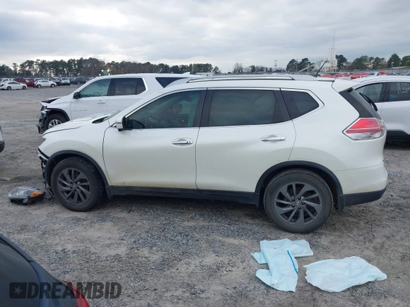 2016 Nissan Rogue SL with VIN 5N1AT2MT7GC873311, listed as a IAAI auction lot 41645032 with 98,535 mi miles. Bid and sale history available at carsss.com. Image 15.