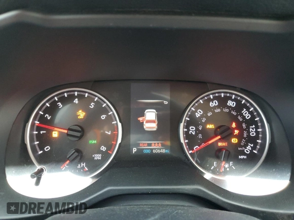 2020 Toyota RAV4 XLE with VIN 2T3W1RFV4LC044664, listed as a Copart auction lot 59163675 with 60,648 mi miles and Salvage title. Bid and sale history available at DreamBid. Image 9.